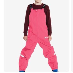 Oaki Park City Pink Rain Bib Overalls